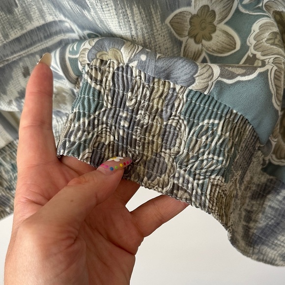 ALFRED DUNNER | Gray and Cream Floral Blouse Bomber - Picture 13 of 16